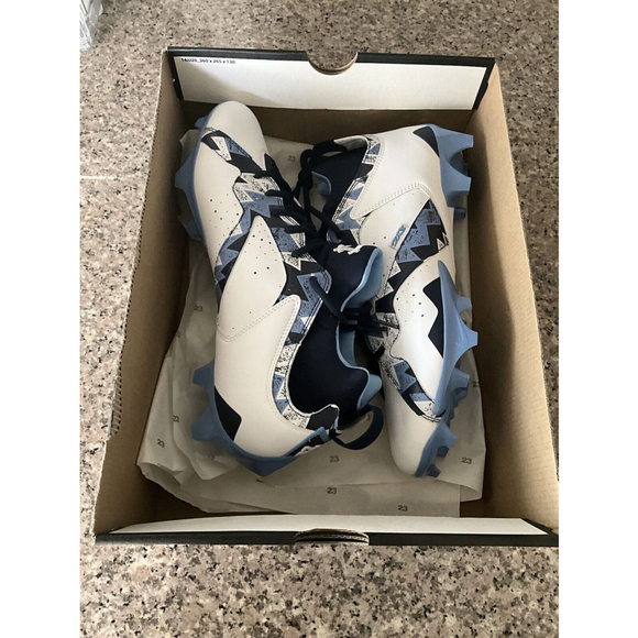 Nike Jordan 7 Low Vapor Edge UNC Player Exclusive Football Cleats Mens Size 12 - Picture 15 of 16